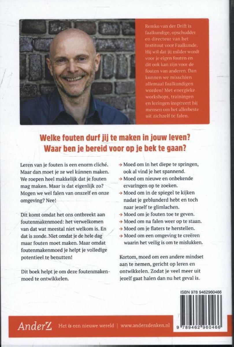 Fouten maken moed - back cover