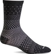 Sockwell Plantar Ease Crew Hielspoor Sok Dames Zwart - maat 39-43