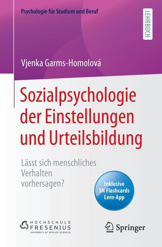 Psychology (German Language) - Sozialpsychologie der Einstel ... - cover