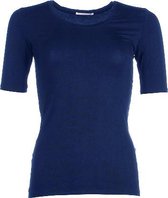 The Original Shortsleeve Shirt - Navy (donker blauw) - XLarge - bamboe kleding dames