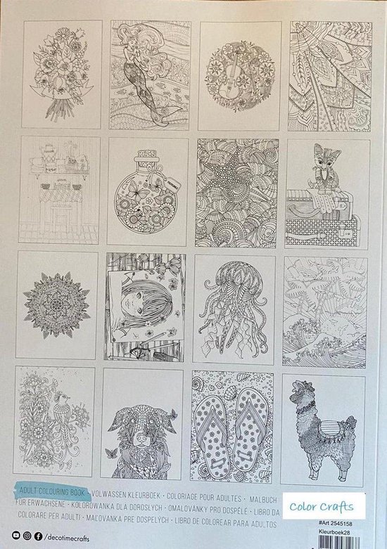 Adult Colouring Book Deco Time Kleurboek voor volwassenen 160