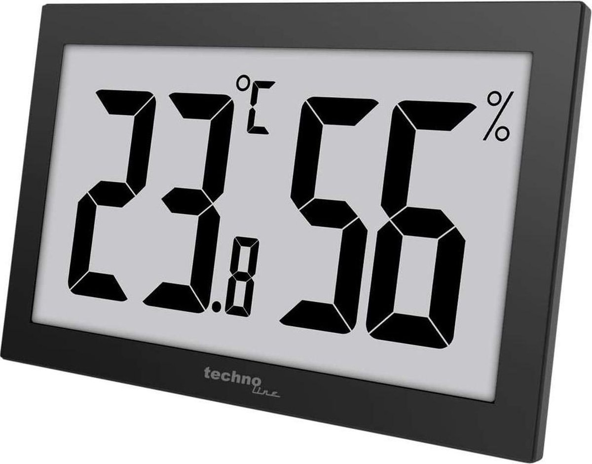 Grote digitale binnen thermometer /Hygrometer - Temperatuur - Luchtvochtigheid - Technoline WS 9465