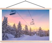 Sweet Living Poster - Skigebied - 90 X 150 Cm - Multicolor