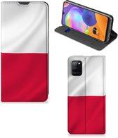 Telefoonhoesje met Naam Geschikt voor Samsung Galaxy A31 Smartphone Hoesje Poolse Vlag