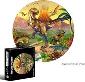 Ronde Puzzel - 1000 Stukjes - Dinosaurus - Ø 65 - Vanaf 7 jaar