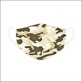 Mondkapje - mondmasker wasbaar - US Army print  - Oeko-tex