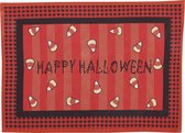 Fiestas Guirca Deurmat Halloween 67,5 X 49 Cm Polyester Rood