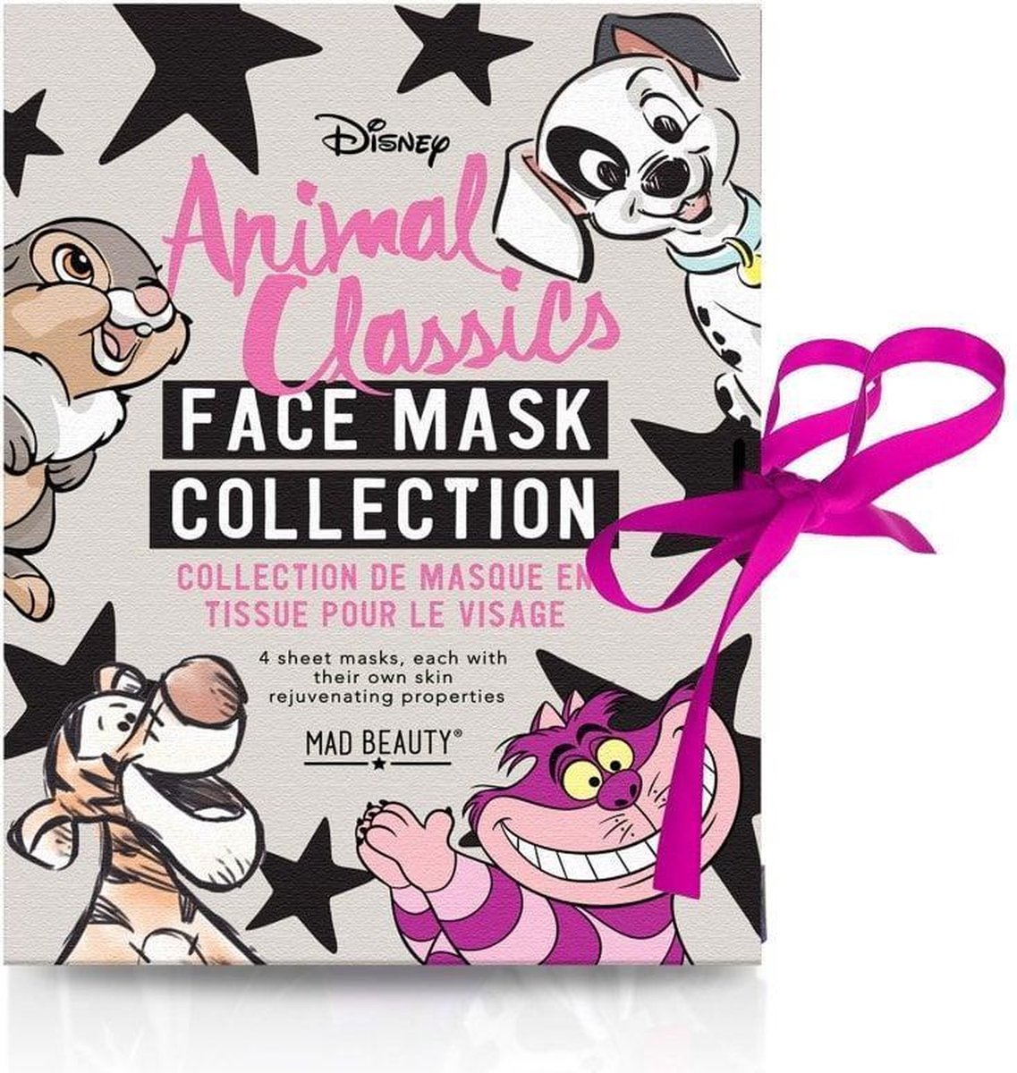 Disney Gezichtsmaskers Animal Sheet Masks 4x25ml kerstpakket