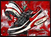 Air max classic BW ‘varsity red’ poster (50x70cm)