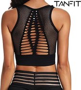 Fancy Mesh Sport bh - zwart