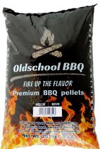 OldschoolBBQ Premium Barbecue pellets Beech - Beuken 9 kg BBQpellets - houtpellets - grillpellets geschikt voor pizza oven, pellet bbq, grill en smoker
