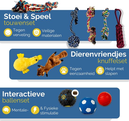 Vustin 10-Delige Honden Speelgoed Set – Hondenspeeltjes - Honden  Speelgoed... | bol.com