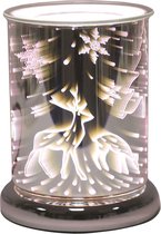 Cilinder 3D kerstboom & rendieren Design elektrische wax smeltverwarmer van Aroma