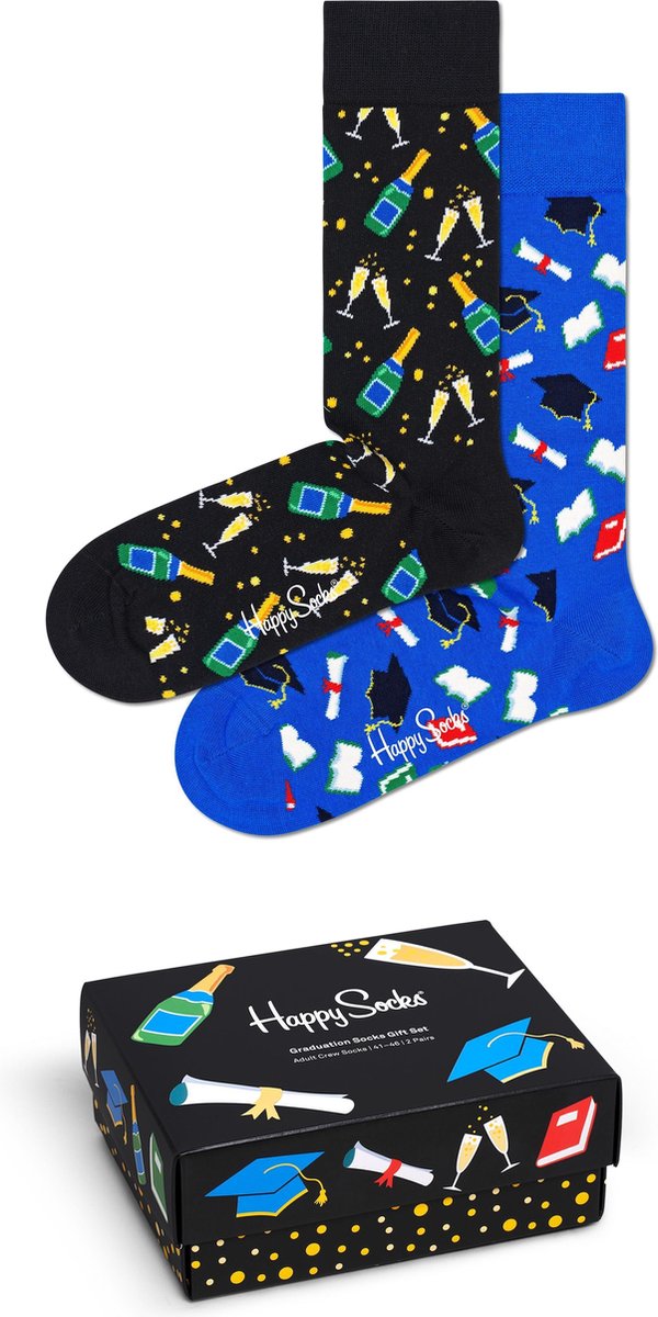 Happy Socks Graduation Giftbox 2P - Maat 36-40