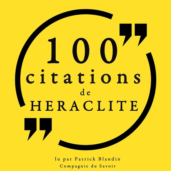 100 citations d'Héraclite - cover