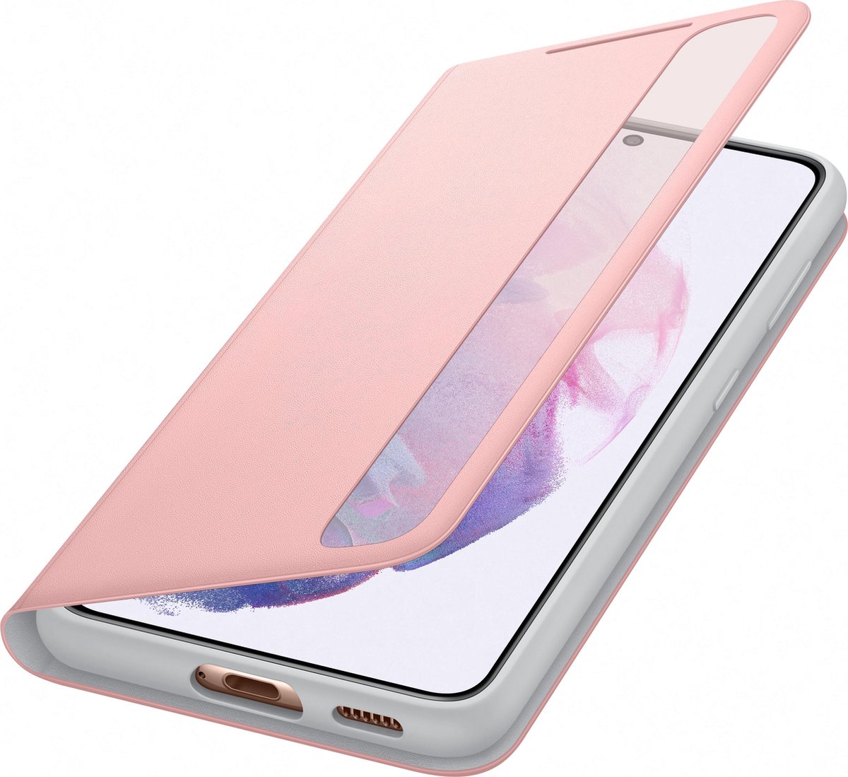 Samsung - Clear View Hoesje - Galaxy S21 - Roze