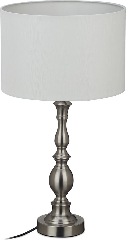 Pasen Gom Uitrusten Relaxdays tafellamp slaapkamer - nachtlampje volwassenen - E27 fitting -  vintage lamp... | bol.com