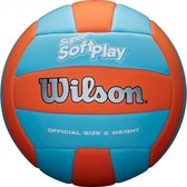 Wilson Super Soft Play Volleybal - Officiële Maat - Oranje /Blauw