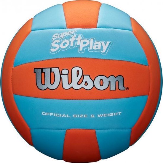 zaad Overeenkomstig met straal Wilson Super Soft Play Volleybal - Officiële Maat - Oranje /Blauw | bol.com