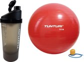 Tunturi - Fitness Set - Shakebeker - Gymball Rood 75 cm