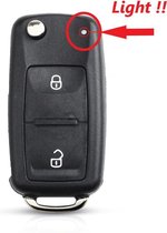 Clé Volkswagen 2 boutons pour Volkswagen Golf Passat Tiguan Polo Beetle Jetta, boîtier de clé (nieuw modèle)
