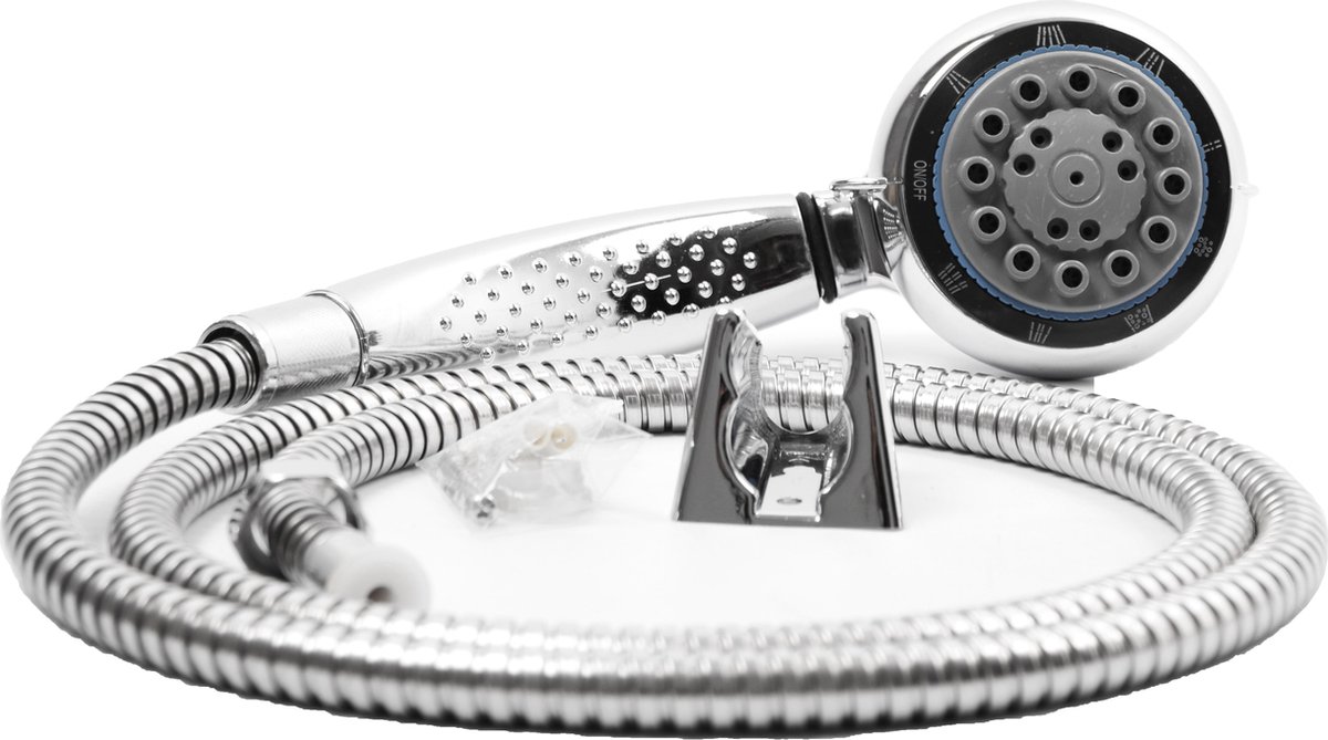 Douchekop met 8 sproeistand Douche kop met Slang set Douchekop Incl