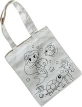 linnen tas om te bedrukken - kinderfeestje - knutselpakket - gymtas - zwemtas - tas voor kinderen - creatief kinderen - Blijderij