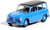 AWZ P70 KOMBI (Blauw) 1/43 Magazine Models - Modelauto - Schaalmodel - Model auto - Miniatuurautos - Miniatuur auto