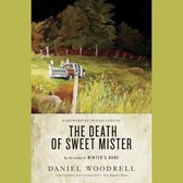 Boek 'The Death of Sweet Mister' met een schilderij van een landschap met een auto en bomen.