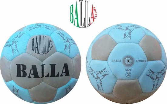 Balla Sports handbal - maat 1 - grijs blauw - jeugd