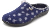 Rohde Dames Pantoffel Muil - 6551-56 Blauw/Combi - Maat 37