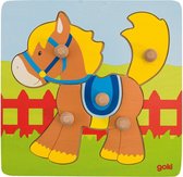 Goki Vormenpuzzel Paard Junior Hout 5 Stukjes