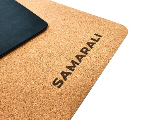 Samarali - Classic Kurk Yogamat - Kurk & Natuur Rubber - Milieuvriendelijk - Antimicrobieel - Antislip - 183x61x0.4 cm - Inclusief Draagband en eBook van Samarali — afbeelding 5