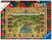 Ravensburger puzzel Harry Potter Hogwarts Map - Legpuzzel - 1500 stukjess