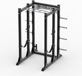 Krachtstation Evolve Fitness Full Power Rack FR-200 Cage - Voor Zwaar Commercieel gebruik of Professionele Home Gym - Duurzaam Frame - Volledig Verstelbaar - Multi Grip Pull-Up Bar