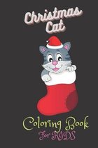 Christmas Cat coloring Book For Kids