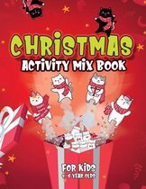 Christmas Activity Mix Book For Kids 4-8 Year Olds