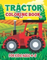 Tractor Coloring Book for Kids Ages 4-8