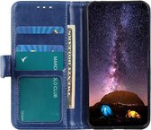 Motorola Moto G9 Power Hoesje Portemonnee Crazy Horse Book Case Blauw