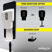 Desinfectiezuil met sensor voor handspray - desinfectiepaal met automatische touchfree desinfectie dispenser