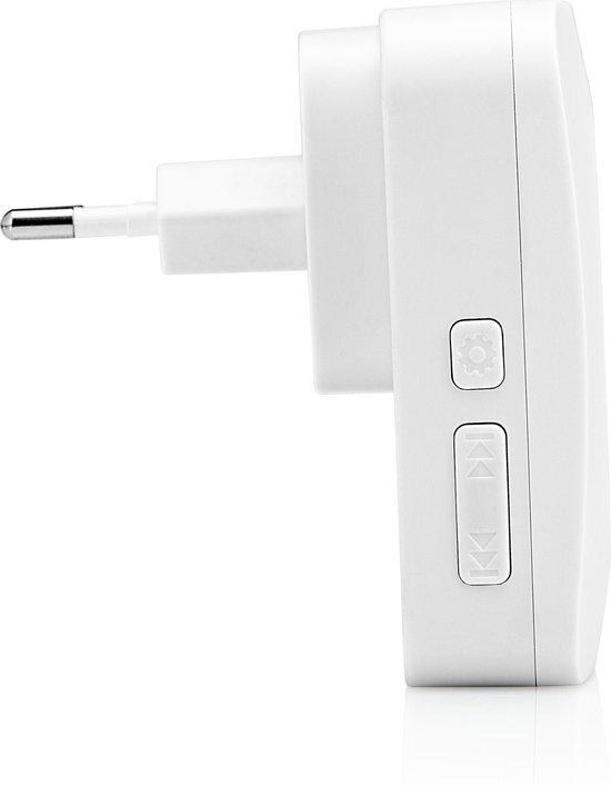 SEC24 DB706W Draadloze Deurbel set met 2 Ontvangers wit - Regelbaar Volume en 52x Melodie - LED - Wit — afbeelding 3