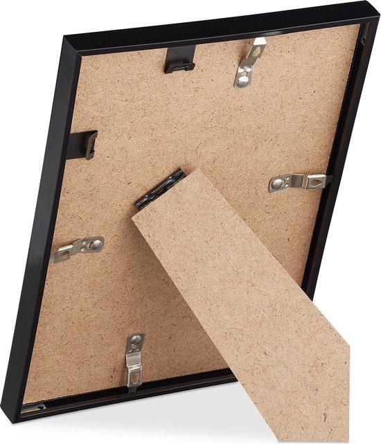cadre photo relaxdays 15x20 cm - passe partout - cadre photo - cadre - cadre à langer - set noir