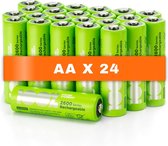 Piles rechargeables 100% Peak Power AA - Sustainable Choice - NiMH AA battery mignon 2300 mAh - 24 pièces
