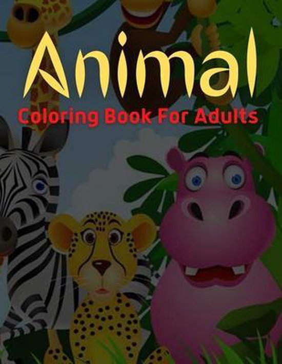 Animal Coloring Book For Adults - cover