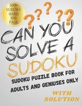 Can You Solve a Sudoku