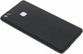 Hoesje Siliconen Geschikt voor Huawei P9 Lite - Color Backcover - Zwart