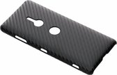 Carbon Hardcase Backcover Sony Xperia XZ3 hoesje - Zwart