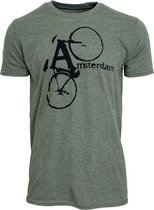 Amsterdam Originals T-shirt Groen maat Medium Amsterdam Pieter Goemansbrug