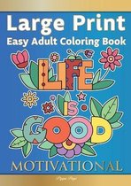 Easy Adult Coloring Book MOTIVATIONAL