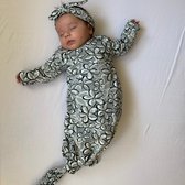 tinymoon Meisjes slaapzak – newborn – Frangi Pani – grijs – Maat 0 maanden tot 4 maanden
